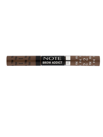 Brow addict, Produs 2-în-1 pentru sprâncene: cremă colorată rezistentă și gel stilizator.10 ml, light brown