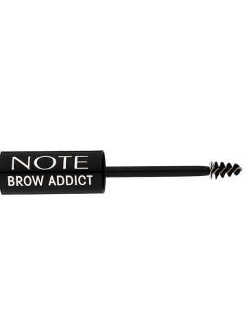 Brow addict, Produs 2-în-1 pentru sprâncene: cremă colorată rezistentă și gel stilizator.10 ml, light brown