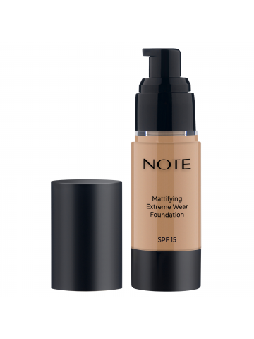Fond de ten cu finish mat și acoperire extremă Mattifying Extreme Wear SPF 15 - 06 DARK HONEY