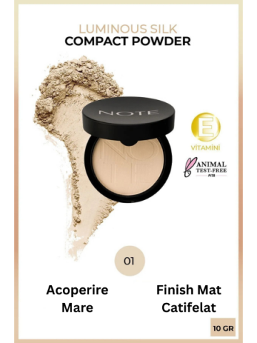 Pudră Compactă cu Finish Mat - 01 Beige