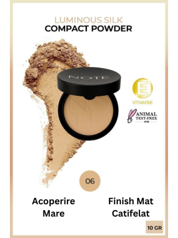 Pudră Compactă cu Finish Mat - 06 Dark Honey