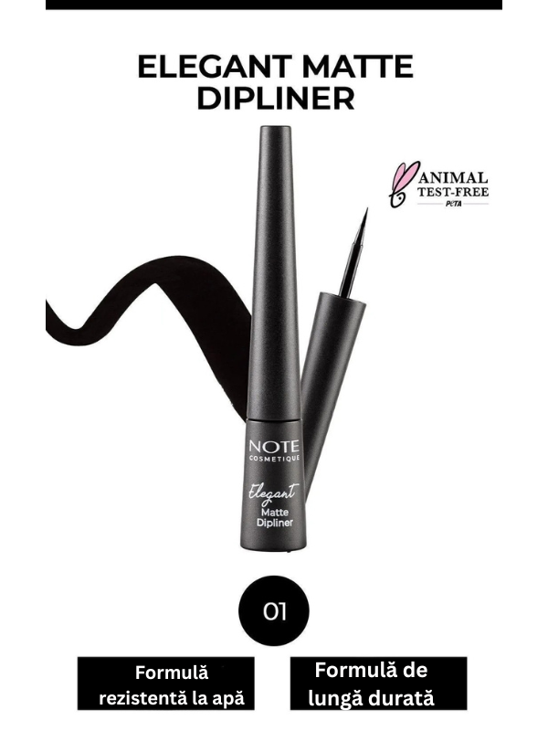 ELEGANT MATTE DIPLINER 01 coal black ELEGANT MATTE DIPLINER 01 coal black
