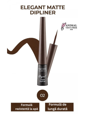 ELEGANT MATTE DIPLINER 02 coffee brown