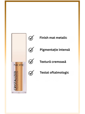 Crystalized Fard de Pleoape Lichid Metalic -02 Miracle Light