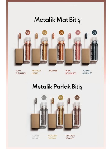 Crystalized Fard de Pleoape Lichid Metalic -02 Miracle Light