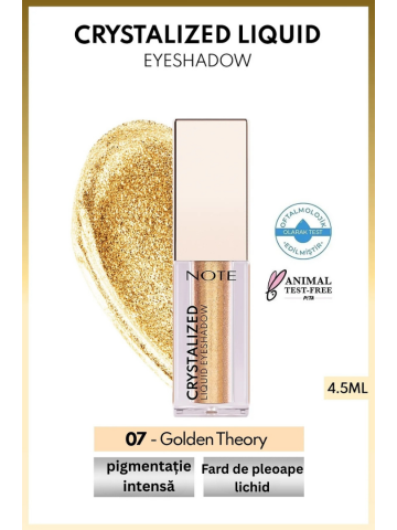 Crystalized Fard de Pleoape Lichid Metalic - 07 Golden Theory