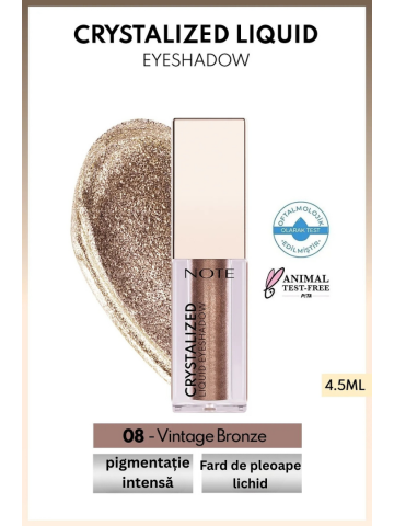 Crystalized Fard Lichid pentru Pleoape cu Finish Metalic - 08 Vintage Bronze